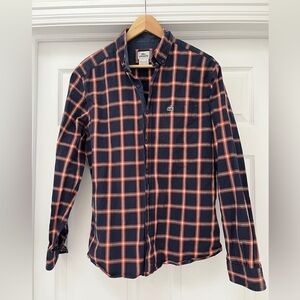 Lacoste plaid cotton casual men’s shirt